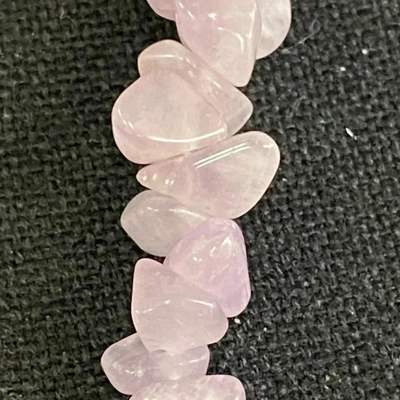 AMETHYST CHIP NECKLACE 34” - Picture 2 of 7